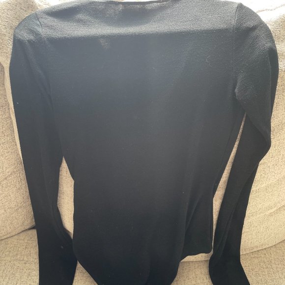 Wilfred Free Crossover Bodysuit in Black (M) - Picture 3 of 3